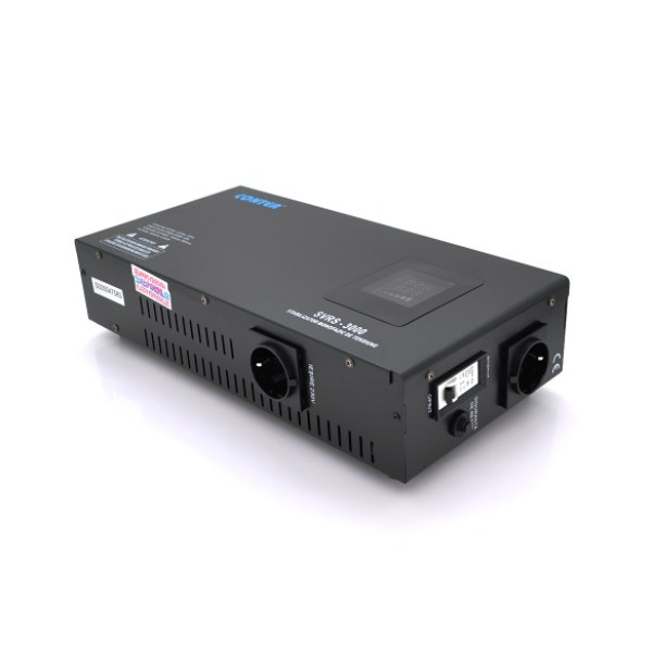 Стабилизатор напряжения релейный SVR-5000VA/3750W напольный с LED дисплеем для электропитания дома и защиты бытовой техники Стабилизатор напряжения релейный SVR-5000VA/3750W напольный с LED дисплеем для электропитания дома и защиты бытовой техники