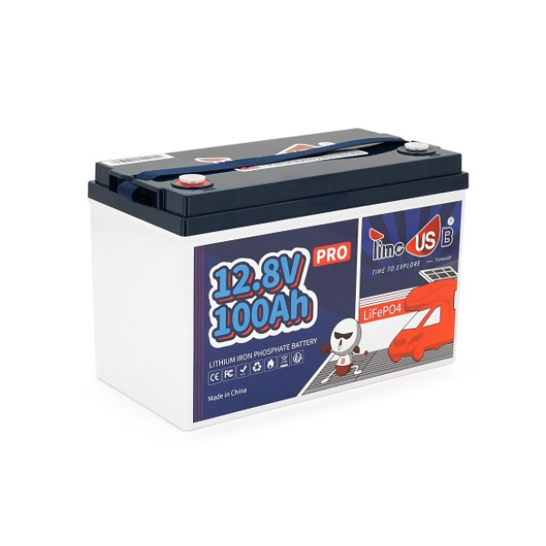 Акумулятор LiFePO4 Timeusb 12.8V 100Ah Low-Temp 1280Wh BMS 100A для резервного та сонячного живлення будинку, офісу, кемпера Акумулятор LiFePO4 Timeusb 12.8V 100Ah Low-Temp 1280Wh BMS 100A для резервного та сонячного живлення будинку, офісу, кемпера