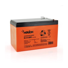 Акумуляторна батарея MERLION GL12120F2 12 V 12 Ah для систем відеоспостереження, сигналізації та джерел безперебійного живлення