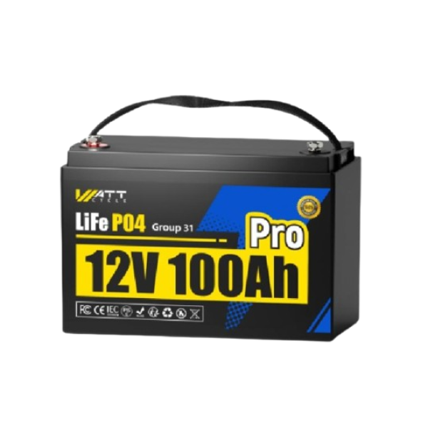 Аккумуляторная батарея LiFePO4 WT12V100AH110PRO Bluetooth 12,8В 100Ач для систем видеонаблюдения и резервного питания