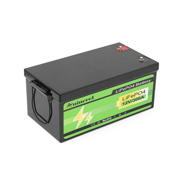 Аккумуляторная батарея LiFePO4 ANENJI ANJ-12V-300AH-PX 12,8V 304Ah 3.84kWh BMS150A для резервного питания и систем видеонаблюдения
