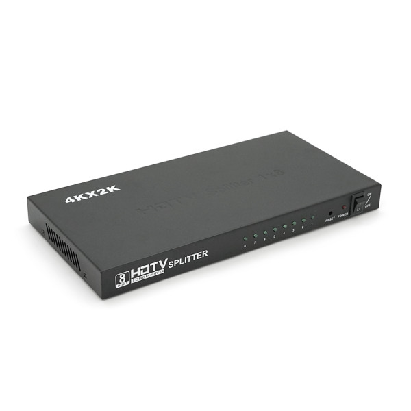 Активний HDMI сплітер 1=>8 порту 3D 1080P 4Kx2K YT-S-HDMI1=>8-3D для одночасного підключення 8 моніторів версія 1.4 з живленням DC5V/2A Активний HDMI сплітер 1=>8 порту 3D 1080P 4Kx2K YT-S-HDMI1=>8-3D для одночасного підключення 8 моніторів версія 1.4 з живленням DC5V/2A
