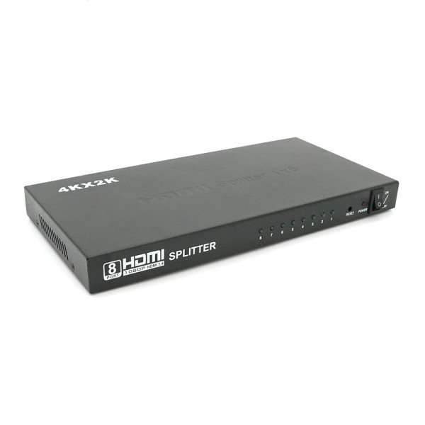 Активний HDMI сплітер 1 на 8 портів 4K X 2K 1080P 1.4 версія для підключення кількох пристроїв до одного джерела сигналу Box Q20 Активний HDMI сплітер 1 на 8 портів 4K X 2K 1080P 1.4 версія для підключення кількох пристроїв до одного джерела сигналу Box Q20