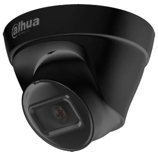 IP камера Dahua DH-IPC-HDW1230T1-BE 2МП (2.8мм) для відеоспостереження з ІЧ підсвіткою та аналітикою, чорна, 101° кут огляду, H.265, IP67 IP камера Dahua DH-IPC-HDW1230T1-BE 2МП (2.8мм) для відеоспостереження з ІЧ підсвіткою та аналітикою, чорна, 101° кут огляду, H.265, IP67