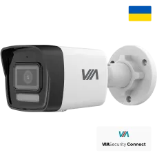 IP відеокамера 4МП VIA-IPC-4BE-LIM (2.8мм) для відеоспостереження з ІЧ підсвіткою до 30м, детектором руху, IP67, фокус 98°, кодеки H.264, H.265, MJPEG