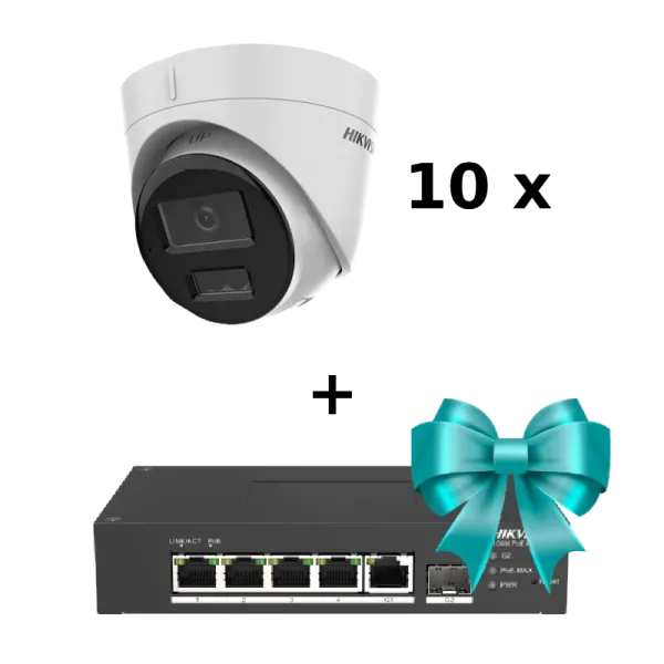 IP камера Hikvision DS-2CD1343G2-LIUF 4МП (2.8мм) з мікрофоном для відеоспостереження з ІЧ-підсвічуванням до 30м, WDR та детекцією руху