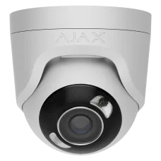 IP відеокамера Ajax TurretCam HL 5 Мп 2.8 мм для відеоспостереження з функціями аналізу та виявлення руху, білого кольору