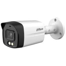 HDCVI відеокамера Dahua DH-HAC-HFW1801TLMP-IL-A 8МП (2.8мм) для відеоспостереження з вбудованим мікрофоном, ІЧ-освітленням до 40м, IP67 та широким кутом огляду 106°