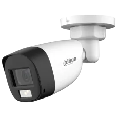 HDCVI відеокамера Dahua DH-HAC-HFW1200CLP-IL-A 2МП (3.6мм) для відеоспостереження з вбудованим мікрофоном та ІЧ підсвіткою до 20м, IP67, біла