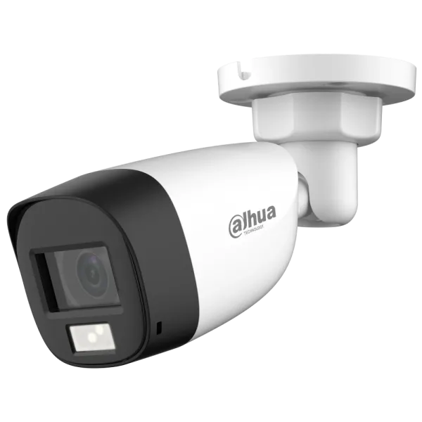 HDCVI відеокамера Dahua DH-HAC-HFW1200CLP-IL-A 2МП (3.6мм) для відеоспостереження з вбудованим мікрофоном та ІЧ підсвіткою до 20м, IP67, біла HDCVI відеокамера Dahua DH-HAC-HFW1200CLP-IL-A 2МП (3.6мм) для відеоспостереження з вбудованим мікрофоном та ІЧ підсвіткою до 20м, IP67, біла