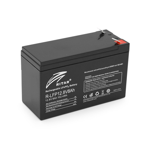 Акумуляторна батарея LiFePO4 12,8V 8Ah BMS4A@4S для сонячних батарей, електричних велосипедів та інверторів, надійне джерело живлення 150 x 65 x 95 мм Акумуляторна батарея LiFePO4 12,8V 8Ah BMS4A@4S для сонячних батарей, електричних велосипедів та інверторів, надійне джерело живлення 150 x 65 x 95 мм