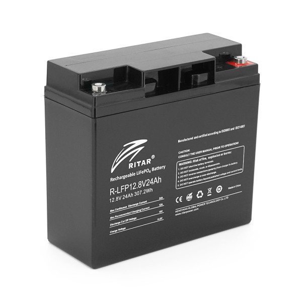 Аккумуляторная батарея LiFePO4 12,8V 24Ah BMS2P4S для солнечной энергетики и резервного питания 180x165x73mm 3,0kg Аккумуляторная батарея LiFePO4 12,8V 24Ah BMS2P4S для солнечной энергетики и резервного питания 180x165x73mm 3,0kg