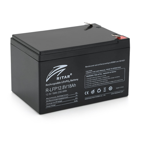 Акумуляторная батарея LiFePO4 12.8V 18Ah 230.4Wh BMS9A@4SS для солнечных панелей и малой энергетики Акумуляторная батарея LiFePO4 12.8V 18Ah 230.4Wh BMS9A@4SS для солнечных панелей и малой энергетики