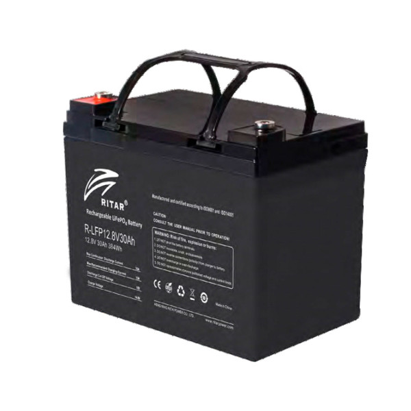 Акумуляторна батарея LiFePO4 12,8V 30Ah 384Wh для стабільного електроживлення пристроїв BMS15@4S 195x155x130 мм Акумуляторна батарея LiFePO4 12,8V 30Ah 384Wh для стабільного електроживлення пристроїв BMS15@4S 195x155x130 мм