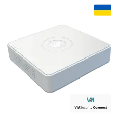 Відеореєстратор VIA-NVR08V1Q 8-канальний для відеоспостереження з H264, H265, декодуванням 4 каналів х 1080р та аналітикою розумного пошуку