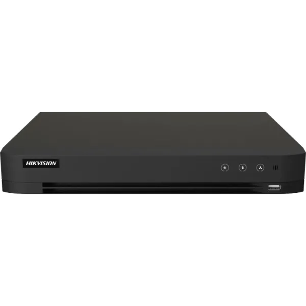 Відеореєстратор Hikvision iDS-7204HUHI-M1/X 4-канальний 5МП для відеоспостереження з H.265 ACUSENSE і підтримкою до 12ТБ HDD