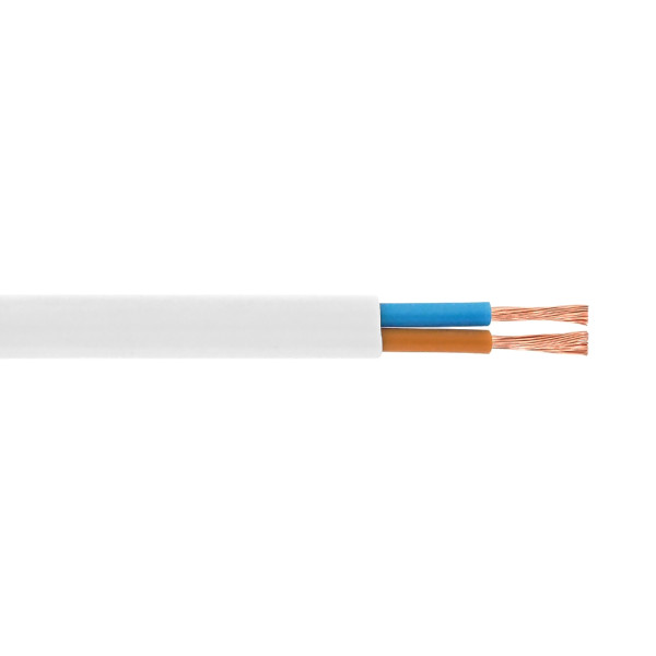Кабель Одескабель 03VVH2-F 2*1,5 білий, бухта 100м