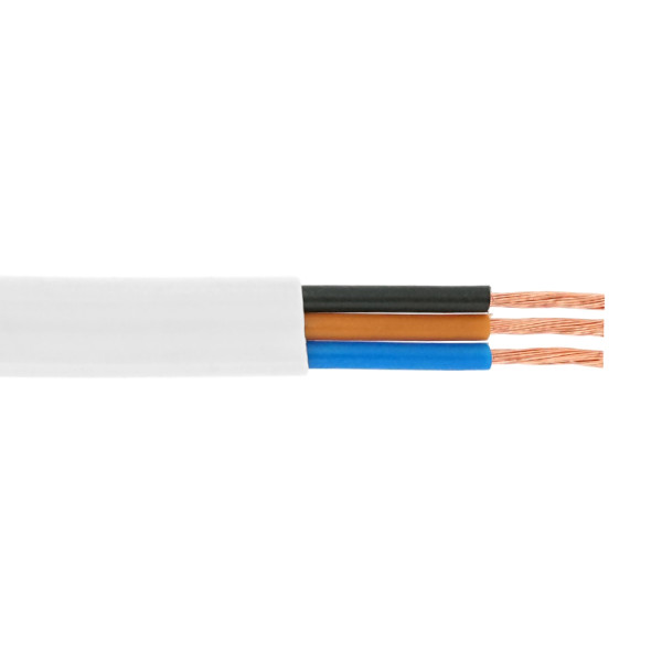 Кабель Одескабель 03VVH2-F 3G1,5 білий, бухта 100м