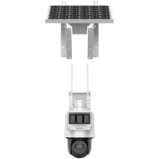 Відеокамера Hikvision DS-2DE2C400IWG-K/4G/C05S10 4МП (2.8мм) 4G для відеоспостереження з сонячною панеллю, детекцією руху, IP66 та батареєю 50Вт·год
