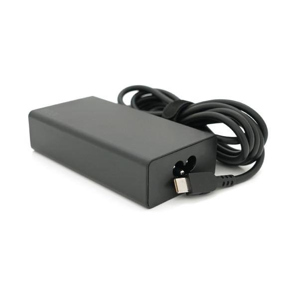 Блок живлення MERLION для ноутбука LENOVO 100W штекер Type-C, довжина 0,9м + кабель живлення Блок живлення MERLION для ноутбука LENOVO 100W штекер Type-C, довжина 0,9м + кабель живлення