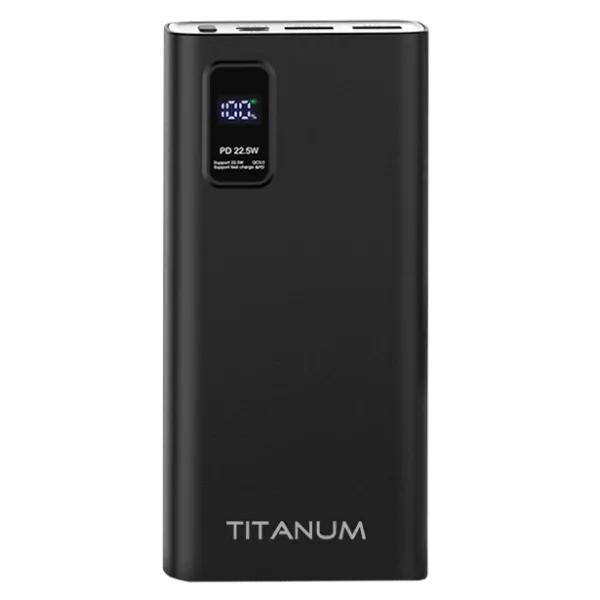 Повербанк TITANUM 727S 20000mAh 22.5W Black Повербанк TITANUM 727S 20000mAh 22.5W Black