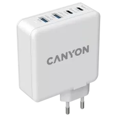 Мережевий зарядний пристрiй Canyon H-65 white (GAN 100W)