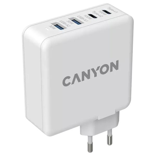 Мережевий зарядний пристрiй Canyon H-65 white (GAN 100W) Мережевий зарядний пристрiй Canyon H-65 white (GAN 100W)