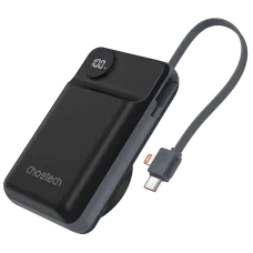Повербанк Choetech B696 20 000мА•г Black з магнітною зарядкою