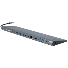 Док станція Cablexpert A-CM-COMBO9-01 USB-C 9-в-1