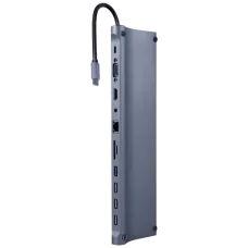 Док станція Cablexpert A-CM-COMBO11-01 USB-C 11-в-1