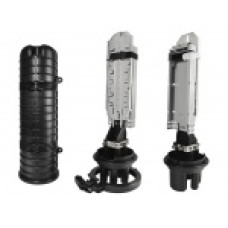 Муфта оптична Crosver FOSC-TB400/24-1-24 тупикового типу, герметична, 5 вводів, 4 касети, до 48 зварок