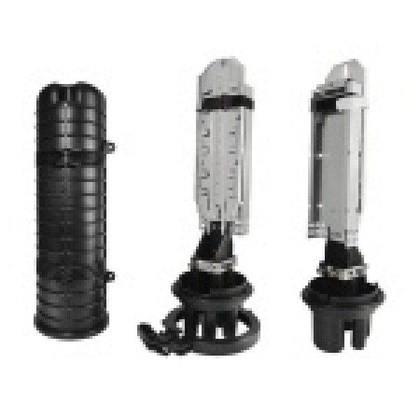 Муфта оптична Crosver FOSC-TB400/24-1-24 тупикового типу, герметична, 5 вводів, 4 касети, до 48 зварок Муфта оптична Crosver FOSC-TB400/24-1-24 тупикового типу, герметична, 5 вводів, 4 касети, до 48 зварок