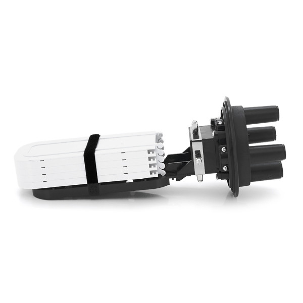 Муфта оптична Merlion ML-OP-F102H-96C, герметична, 4 введення, до 4-х касет, до 96 зварок, матеріал PP Муфта оптична Merlion ML-OP-F102H-96C, герметична, 4 введення, до 4-х касет, до 96 зварок, матеріал PP