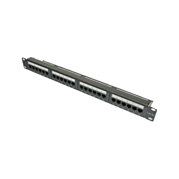 Патч-панель 19" 24хRJ-45 UTP кат.5e с задним организатором для структурированной кабельной системы Kingda KDPA6043 Патч-панель 19" 24хRJ-45 UTP кат.5e с задним организатором для структурированной кабельной системы Kingda KDPA6043