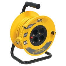 Подовжувач-катушка 4гн 20м З/К УК20 т/з (3х1,5мм2) IP44 IEK