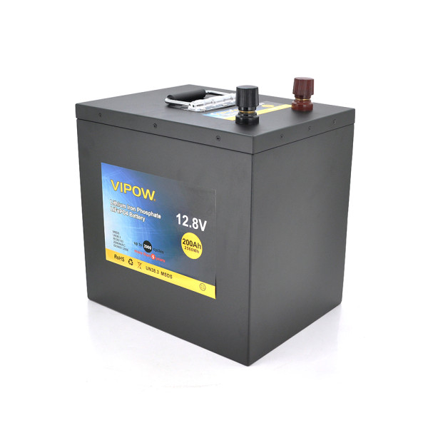 Акумуляторна батарея LiFePO4 12,8V 200Ah для безперебійного живлення з вбудованою ВМS платою 100A 230*340*300 Акумуляторна батарея LiFePO4 12,8V 200Ah для безперебійного живлення з вбудованою ВМS платою 100A 230*340*300