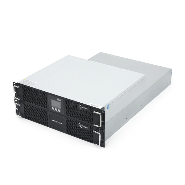 ДБЖ онлайн Ritar RT-10KS-LCD RACK 10000VA 9000Вт з правильною синусоїдою для серверного обладнання з батарейним блоком 12В 7.5Аh x16 ДБЖ онлайн Ritar RT-10KS-LCD RACK 10000VA 9000Вт з правильною синусоїдою для серверного обладнання з батарейним блоком 12В 7.5Аh x16