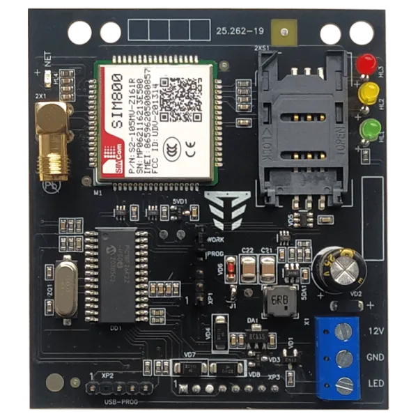 Модуль цифрового GSM-автодозвона Тирас Tiras МЦА-GSM SIM900 Модуль цифрового GSM-автодозвона Тирас Tiras МЦА-GSM SIM900