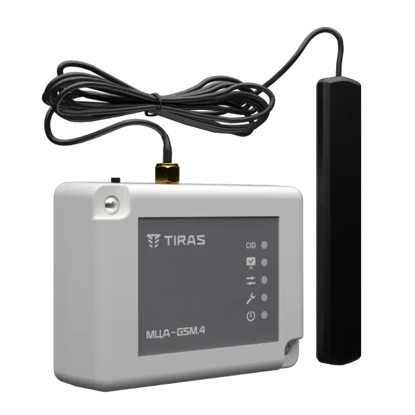 Модуль цифрового автодозвону МЦА-GSM.4 для отримання інформації від ППКП стороннього виробництва, підтримка протоколу Contact-ID, GSM CSD/GPRS Модуль цифрового автодозвону МЦА-GSM.4 для отримання інформації від ППКП стороннього виробництва, підтримка протоколу Contact-ID, GSM CSD/GPRS