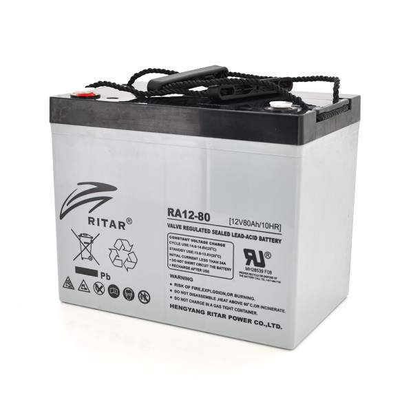 Акумуляторна батарея AGM RITAR RA12-80, Gray Case, 12V 80.0Ah ( 350 x 167 x 182 ) Q1 Акумуляторна батарея AGM RITAR RA12-80, Gray Case, 12V 80.0Ah ( 350 x 167 x 182 ) Q1