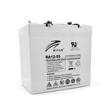 Акумуляторна батарея AGM RITAR RA12-55, Gray Case, 12V 55.0Ah ( 229 x 138 x 211 (216) ) Q1 Акумуляторна батарея AGM RITAR RA12-55, Gray Case, 12V 55.0Ah ( 229 x 138 x 211 (216) ) Q1