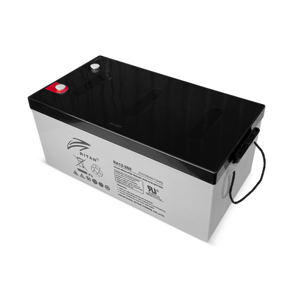 Акумуляторна батарея AGM RA12-260 12V 260Ah для UPS, телекомунікацій та систем відеоспостереження, сигналізації й резервного освітлення