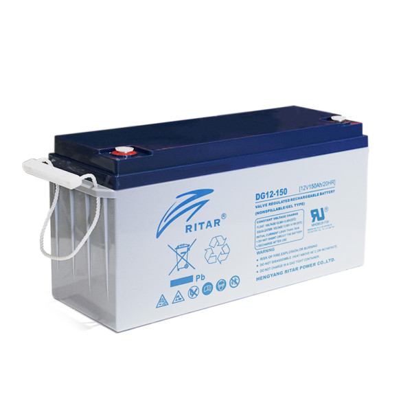 Акумуляторна батарея GEL RITAR DG12-150 12В 150А·год для ДБЖ та систем резервного електроживлення сірий корпус Акумуляторна батарея GEL RITAR DG12-150 12В 150А·год для ДБЖ та систем резервного електроживлення сірий корпус