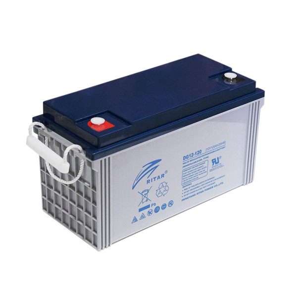 Акумуляторна батарея 12V 120Ah GEL RITAR DG12-120 для резервних джерел живлення та сонячних систем, сірий корпус 407х177х225 мм Акумуляторна батарея 12V 120Ah GEL RITAR DG12-120 для резервних джерел живлення та сонячних систем, сірий корпус 407х177х225 мм