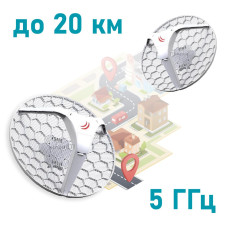 Зовнішній бездротовий міст 5 ГГц MikroTik LHG HP5 (RBLHG-5HPnD)