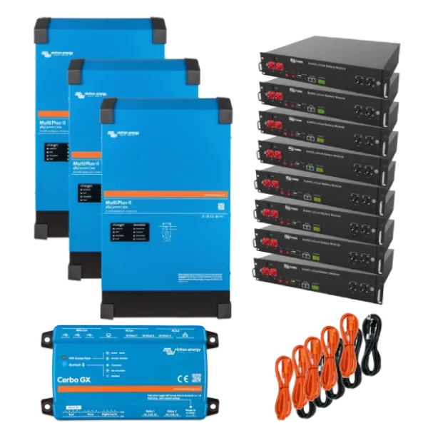 Система безперебійного живлення трифазна VictronEnergy MultiPlus-II + Dyness 12кВт 24кВт•г Система безперебійного живлення трифазна VictronEnergy MultiPlus-II + Dyness 12кВт 24кВт•г