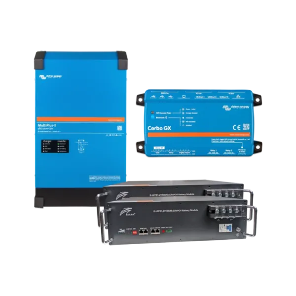 Система безперебійного живлення 4кВт 10,2кВт●год VictronEnergy MultiPlus-II + Ritar R-LFP51.2V100AH Система безперебійного живлення 4кВт 10,2кВт●год VictronEnergy MultiPlus-II + Ritar R-LFP51.2V100AH