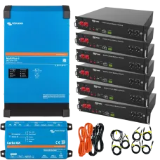 Система безперебійного живлення однофазна VictronEnergy MultiPlus-II + Dyness 4кВт 14.4кВт•г