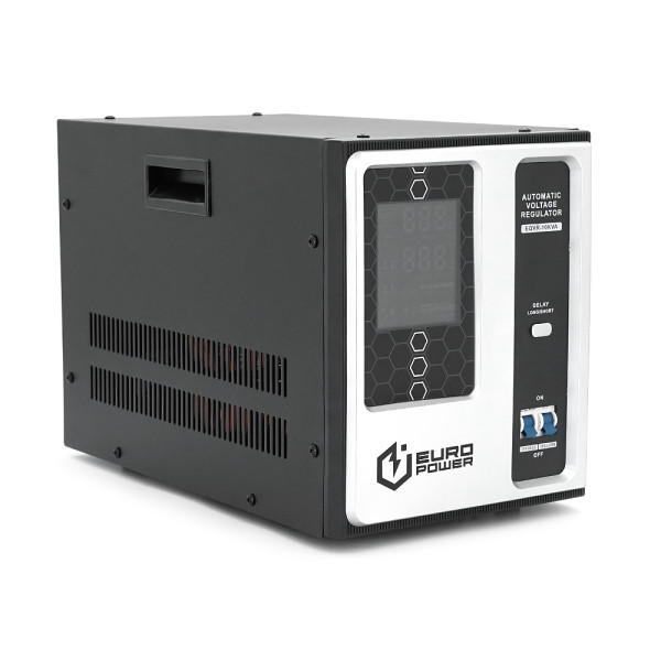 Стабилизатор напряжения релейный Europower EQVR-10КVA LCD, 8000W, AC 100V-260V, 50Hz/60Hz, aluninum, ≤50dB, 4100x270x330mm, 18kg. Q1 Стабилизатор напряжения релейный Europower EQVR-10КVA LCD, 8000W, AC 100V-260V, 50Hz/60Hz, aluninum, ≤50dB, 4100x270x330mm, 18kg. Q1
