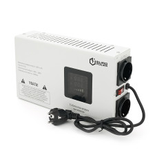 Стабілізатор напруги релейний настінний Europower SLIM-1000SBR LED 1000VA 700W 140-270V для захисту побутової та мережевої техніки